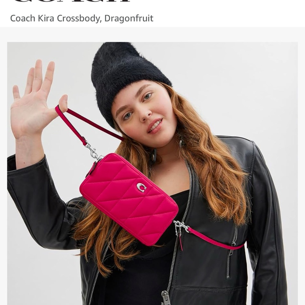 COACH Visit the Coach Store Coach Kira Crossbody, Dragonfruit NEW with Tags